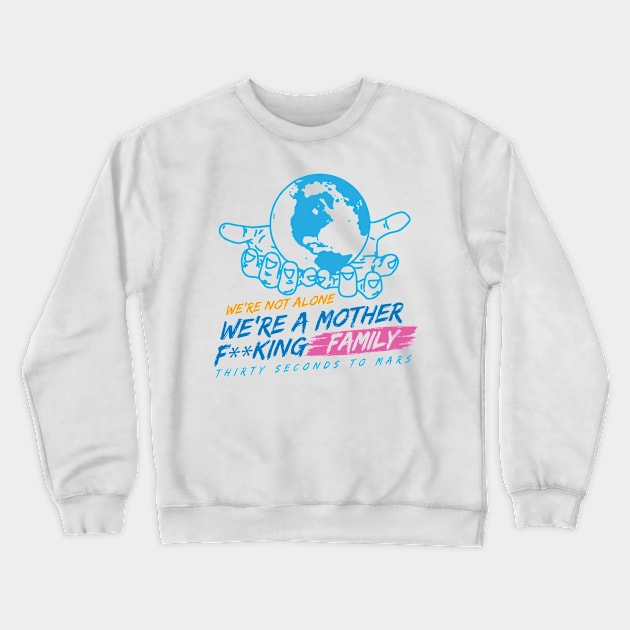 We're A MFing Family Crewneck Sweatshirt by VBdesigns